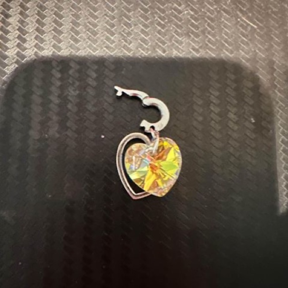 Swarovski Charm For Bracelet-heart